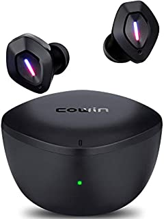 COWIN Apex Active Noise Cancelling Earbuds Bluetooth Headphones True Wireless Earbuds with Mic Bluetooth Earbuds 5.0 Clear Call Immersive Sound Deep Bass IPX7 20H for Sports/Travel/Work, Black