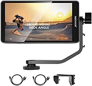 Neewer FW568 5.5-Inch Camera Field Monitor Full HD 1920x1080 IPS with 4K HDMI DC Input Output Video Peaking Focus Assist with Swivel Arm for Sony Nikon Canon DSLRs and Gimbals (Battery Not Included)