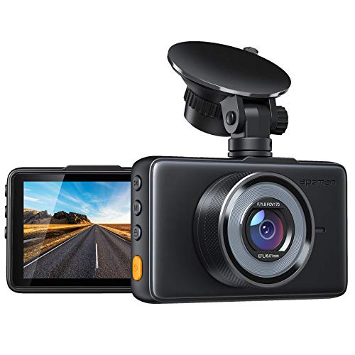 APEMAN Dash Cam 1080P FHD DVR Car Driving Recorder 3 Inch LCD Screen 170° Wide Angle, G-Sensor, WDR, Parking Monitor, Loop Recording, Motion Detection