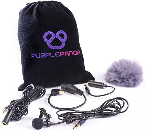 Purple Panda Lavalier Lapel Microphone Kit - Clip-on Omnidirectional Condenser Lav Mic Compatible with iPhone, iPad, GoPro, DSLR, Zoom/Tascam Recorder, Sams
</p>
                                                            </div>
                            <div class=