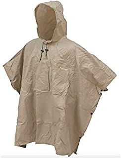 FROGG TOGGS Men's Ultra-Lite2 Waterproof Breathable Poncho, Khaki, One Size