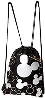 Disney Mickey Mouse Drawstring Backpack Silver 2 Pack