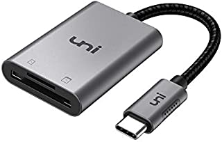 SD Card Reader, uni Sturdy USB C to Micro SD Memory Card Reader Adapter [Aluminum Shell, High Speed] Thunderbolt 3 Compatible for Android Galaxy S20, MacBook Pro/MacBook Air/iPad Pro 2020 and More