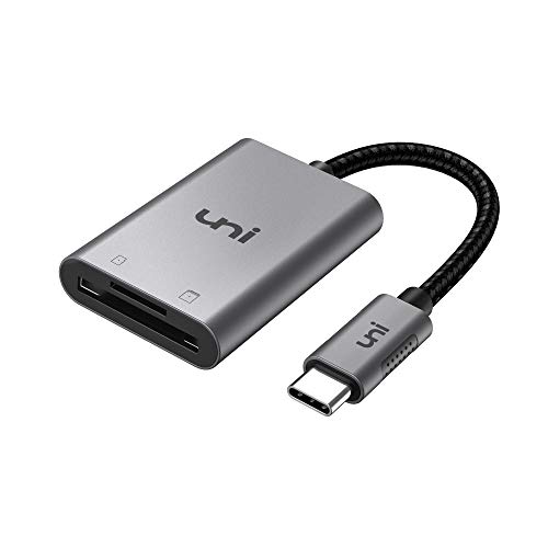 SD Card Reader, uni Sturdy USB C to Micro SD Memory Card Reader Adapter [Aluminum Shell, High Speed] Thunderbolt 3 Compatible for Android Galaxy S20, MacBook Pro/MacBook Air/iPad Pro 2020 and More