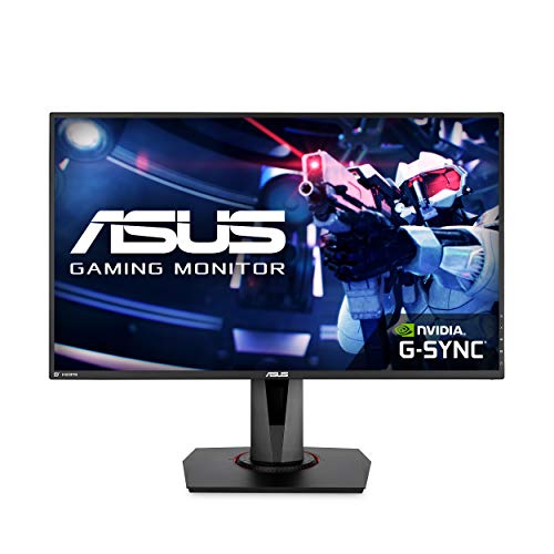 ASUS VG278QR 27 Gaming Monitor, 1080P Full HD, 165Hz (Supports 144Hz), G-SYNC Compatible, 0.5ms, Extreme Low Motion Blur, Eye Care, DisplayPort HDMI DVI