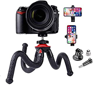 Flexible Camera Tripod Vlogging Bendable Travel Octopus Gorilla Portable Mini Tripods for DSLR Camera GoPro Smartphone Cell Phone Actioncam Webcam Camcorder Canon GX7 Nikon Sony Phone Xs Samsung Stand