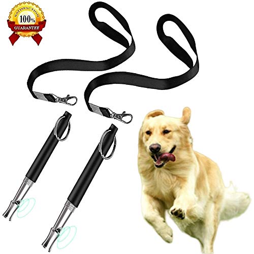 Dog whistle to stop barking Dog Whistle, Ultrasonic Dog Training Whistles with Adjustable Frequencies, whistle dogAdjustable Pitch Ultrasonic Training Tool Silent Bark Control for Dogs (2 Pack).