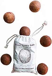 Mama's Best Life Eco Friendly Organic Wool Dryer Balls for Laundry - XL 6 Pack - NZ Wool - Reusable Natural Fabric Softener - Dryer Sheets Alternative - Save Money and Time - Anti Static - No Lint