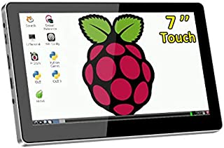 Raspberry Pi 7 Inch Touchscreen DisplayUSB Powered,Small-Size HDMI Monitor,Building in Dual Speakers1024X600 Resolution IPS LCD with Prop Stand