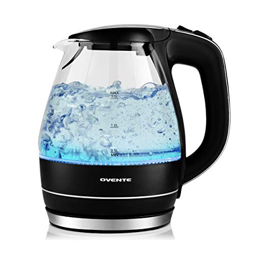 Ovente Electric Glass Kettle 1.5 Liter