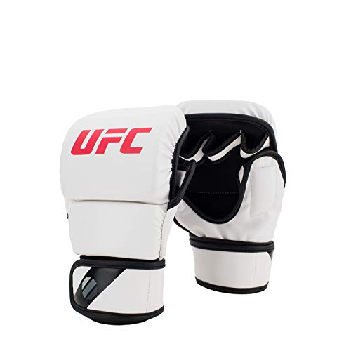 UFC 8oz MMA Sparring Gloves - SM/Med - MMA Gloves, White, Small/Medium