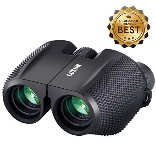 SGODDE Compact Binoculars for Adult Kids 10x25 Waterproof Binocular Weak Light Night Vision Folding High Powered Clear Binoculars Lightweight Bird Watching