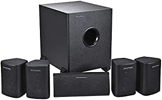 Monoprice 5.1 Channel Home Theater Satellite Speakers And Subwoofer - Black