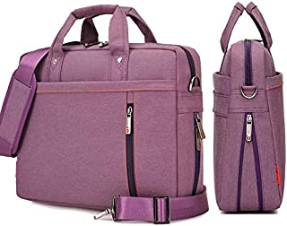 YiYiNoe Shoulder Bag for 17 inch Laptop Business Briefcase Waterproof Messenger Bags Purple 