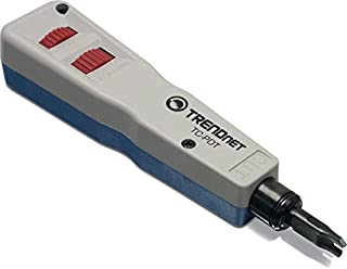 TRENDnet Punch Down Tool with 110 and Krone Blade, TC-PDT, Insert & Cut Terminations in one Operation, Precision Blades are Interchangeable & Reversible, Network Punch Tool, 110 Punch Down Tool