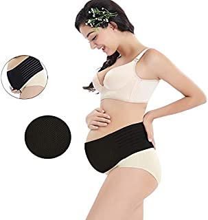 Maternity Belt Pregnancy Support Elastic Belly Band Abdominal Binder Black