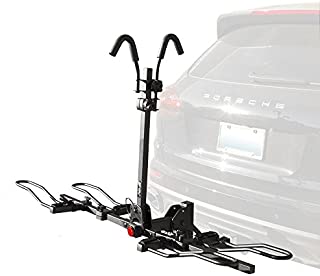 BV 2-Bike Bicycle Hitch Mount Rack Carrier for Car Truck SUV - Tray Style Smart Tilting Design (2-Bike Carrier)