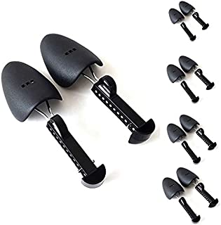 B&E LIFE Practical Plastic Adjustable Length Men Tree Shoe Stretcher Boot Holder (5 Pairs Black)