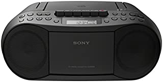 Sony Stereo CD/Cassette Boombox Home Audio Radio, Black (CFDS70BLK)