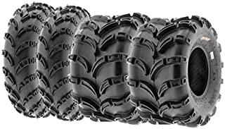 Set of 4 SunF A028 Off-Road ATV UTV Mud Tires 23x7-10 Front & 22x12-9 Rear, 6 PR, Tubeless