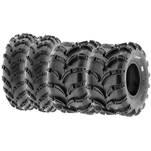 Set of 4 SunF A028 Off-Road ATV UTV Mud Tires 23x7-10 Front & 22x12-9 Rear, 6 PR, Tubeless