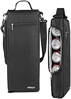 AROUY Golf Cooler Bag - Golf Accessories for Men and Small Soft Cooler Bags Insulated Beer Cooler Holds a 6 Pack of Cans or Two Bottles of Wine