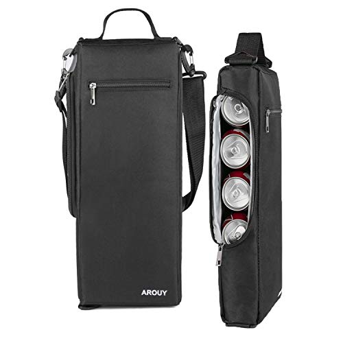 AROUY Golf Cooler Bag - Golf Accessories for Men and Small Soft Cooler Bags Insulated Beer Cooler Holds a 6 Pack of Cans or Two Bottles of Wine