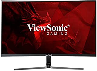 ViewSonic VX3258-2KC-MHD 32 Inch 1440p Curved 144 Hz Gaming Monitor with FreeSync Eye Care HDMI and DP