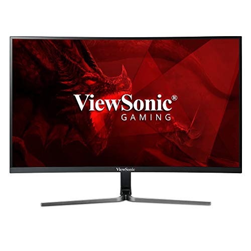 ViewSonic VX3258-2KC-MHD 32 Inch 1440p Curved 144 Hz Gaming Monitor with FreeSync Eye Care HDMI and DP