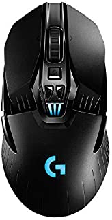 Logitech G903 LIGHTSPEED Wireless Gaming Mouse W/ Hero 16K Sensor, 140+ Hour with Rechargeable Battery and Lightsync RGB. PowerPlay Compatible, Ambidextrous, 107G+10G optional, 16, 000 DPI