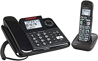 Clarity E814CC Amplified Corded/Cordless Combo with Answering Machine- Bundles (Clarity E814CC)