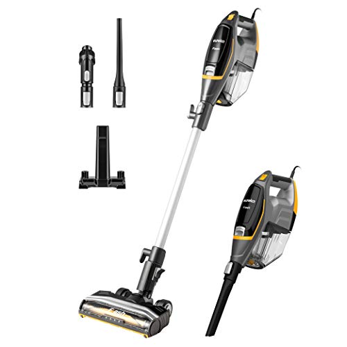 Eureka Flash Lightweight Stick Vacuum Cleaner,15KPa Powerful Suction, 2 in 1 Corded Handheld Vac for Hard Floor and Carpet, Black