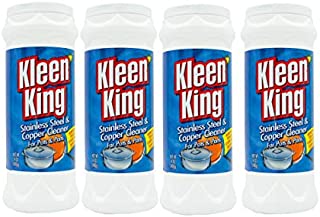 4 Pk, Kleen King Stailess Steel & Copper Cleaner for Pots & Pans, 14 Oz