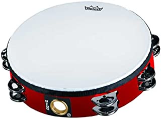 Remo TA-5210-52 Fiberskyn Tambourine - Quadura Deep Red, 10