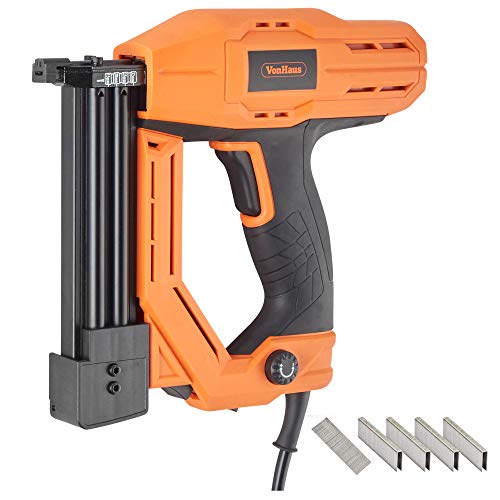 VonHaus Corded Electric 18 Gauge Brad Nailer and Stapler Kit - 500 Staples and 500 Brad Nails. For Use On Soft Woods ONLY