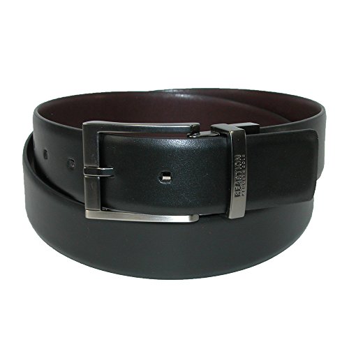 Kenneth Cole REACTION Men's Reversible Belt, Feather-Edge Black/Brown, 38