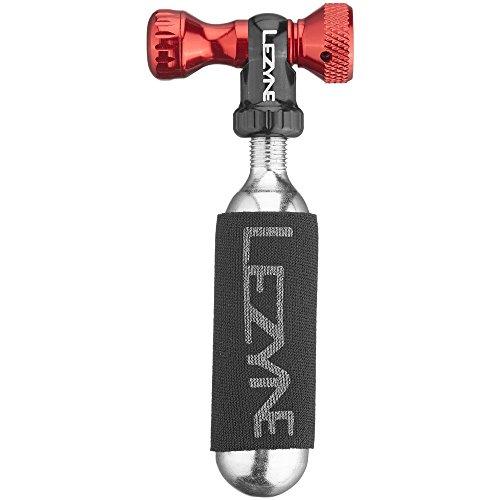 LEZYNE Control Drive CO2 Bicycle Inflator, with 16g Cartridge, Red