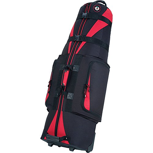 Golf Travel Bags Unisex Caravan 3.0 Bag, Black with Red Trim