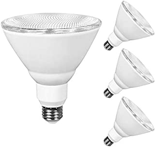 JULLISON 4 Packs PAR38 LED Bulb, 120V/13W/980Lumens/40 Degrees Beam, 90W Equivalent, 4000K Cool White, CRI80+, dimmable, True Look, Outdoor Flood, E26 Base, UL & Energy Star & FCC Listed,Wet Location