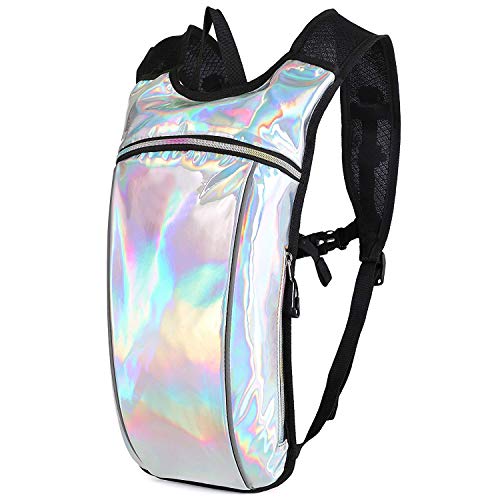 KUYOUGOU Hydration Backpack with 2L Water Bladder for Men & Women Suitable for Festivals, Raves, Hiking, Biking, Climbing, Running, Outdoors and More