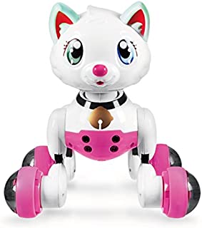 Hi-Tech Wireless Interactive Robot Cat Cute Smart Kitty Best Birthday Present for Girls, Daughter, Kids, Children