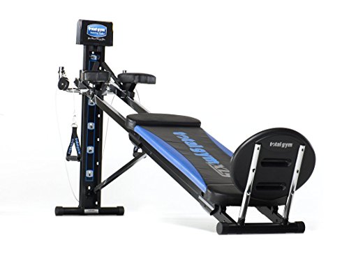 Total Gym XLS Men's and Women's Universal Total Body Home Gym Workout Machine with Ab Crunch Bench and More