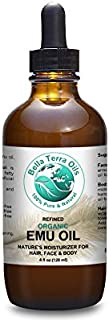 Emu Oil 4 oz 100% Pure Fully Refined Organic Undiluted - Bella Terra Oils