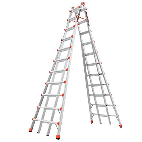 Little Giant Ladders 10121 SkyScraper 300-Pound Duty Rating Adjustable Stepladder, 21-Foot