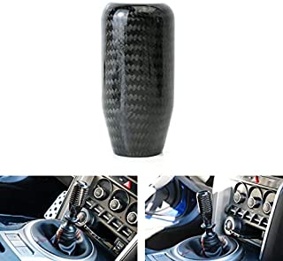 iJDMTOY Glossy Black Real Carbon Fiber Shift Knob