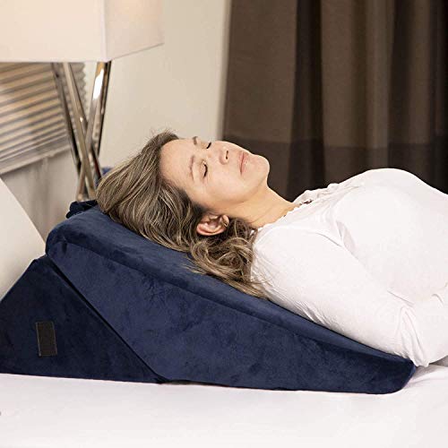 Eloquent Thyme Wedge Pillow for Bed, Helps with Sleep, GERD and Acid Reflux, Adjustable Memory Foam Wedges for Adults 22