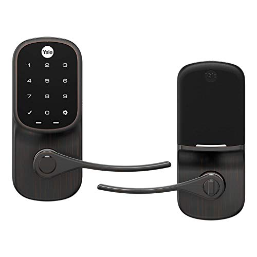 Yale Assure Lever - Smart Touchscreen Keypad Lever Lock with Z-Wave Plus - Works with Ring Alarm, Samsung SmartThings, Wink, ADT and More - Bronze