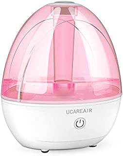 Cool Mist Humidifier  Humidifier for Baby Bedroom, Super Quiet Mist Humidifier with High Low Mist, Waterless Auto-off, Night Light, 2L Capacity, Filterless Humidifiers for home office, ETL Approved