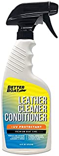 Premium New Marine Leather Conditioner and Cleaner for Boats with UV Resin | Leather Cleaner Boat Accessories Wipes Vinyl Leatherette Upholstery and Boat Seats Clean