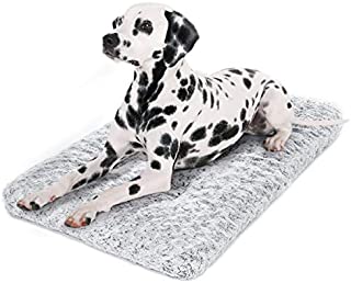 Dog Bed Kennel Pad Washable Anti-Slip Crate Mat for Large Dogs and Cats (36-inch)